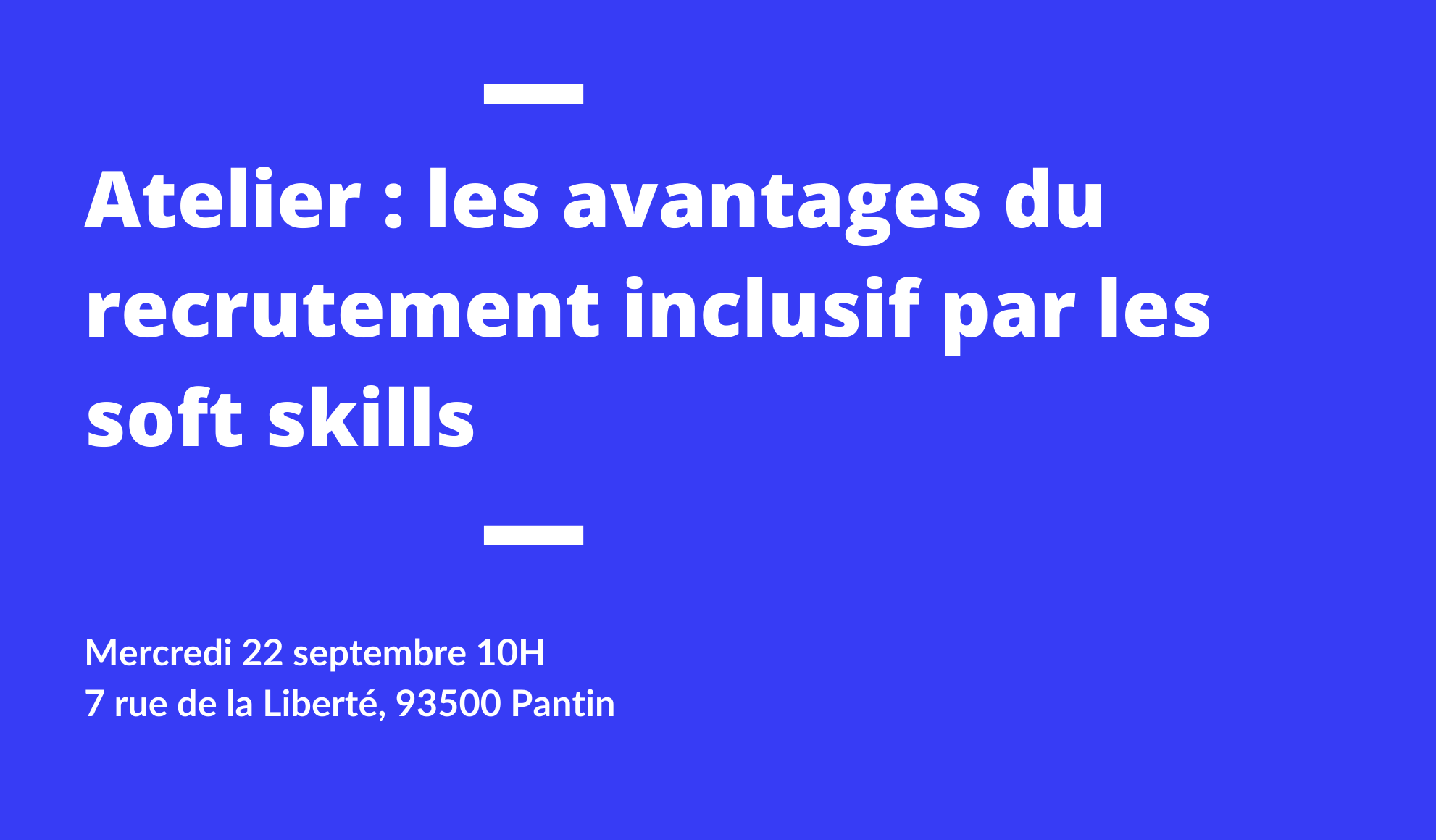 Atelier Les avantages du recrutement inclusif sslogo